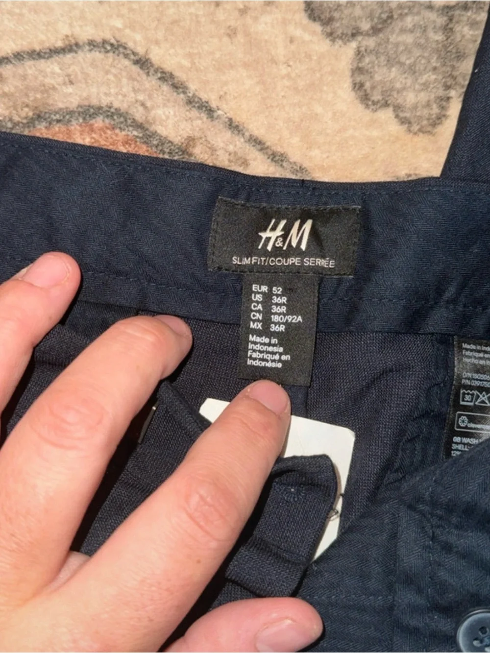 H&M Men's Navy Dress Pants